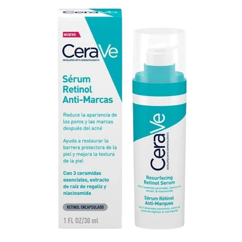 CeraVe Resurfacing Retinol Serum – Advanced Acne Mark & Skin Texture Solution